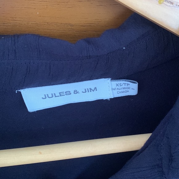 Navy maternity button up xs-med - Picture 2 of 10